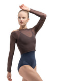 Natasha Mesh Pull Over Top by Ballet Rosa