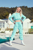Track Suit Pants and Cropped Hoodie Set by Claudia Dean