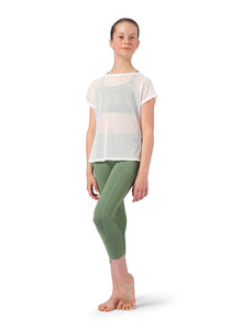 Mesh Tie Tee Shirt CZ4202 by Bloch