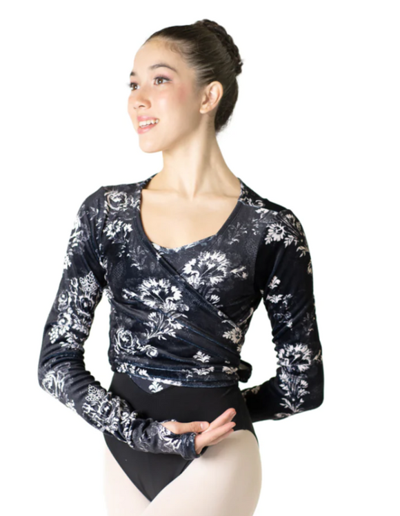 Velvet Crossover Wrap by Danse de Paris